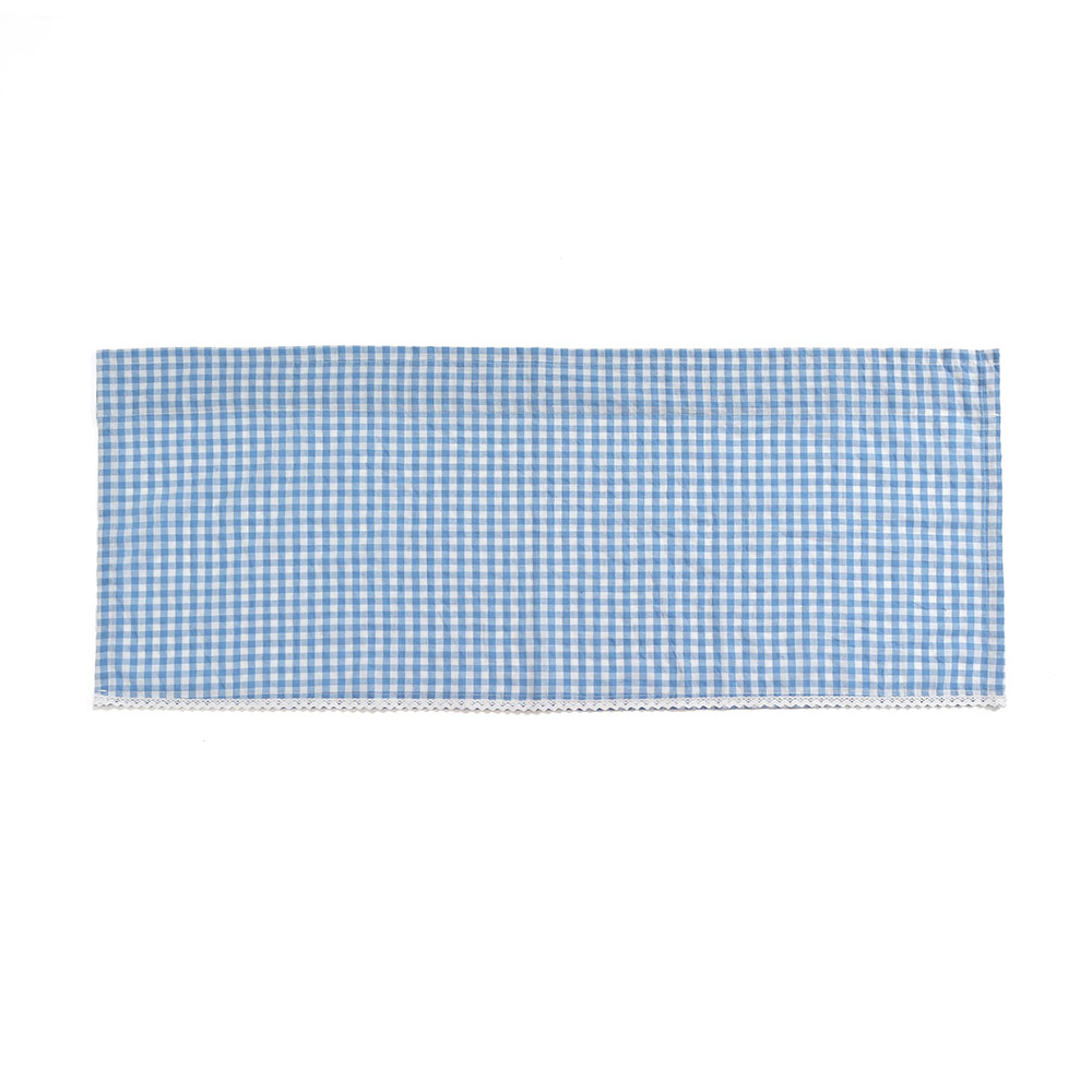 Oce 혼방면 작은창 가리개 커튼 106x45 블루 부엌 인테리어 주방창 가리개 데코 방풍천