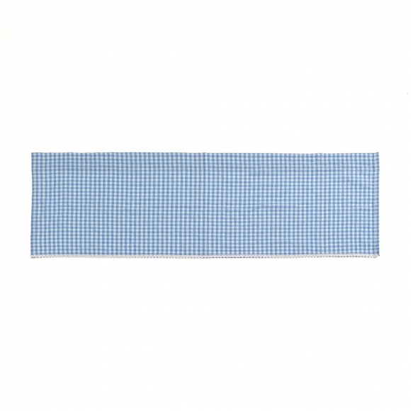 써니하우스 체크 바란스 커튼(132x45cm) (블루)