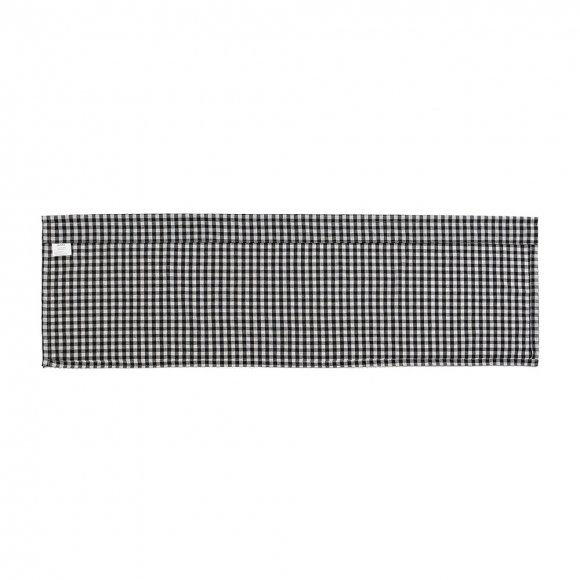 써니하우스 체크 바란스 커튼(132x45cm) (블랙)
