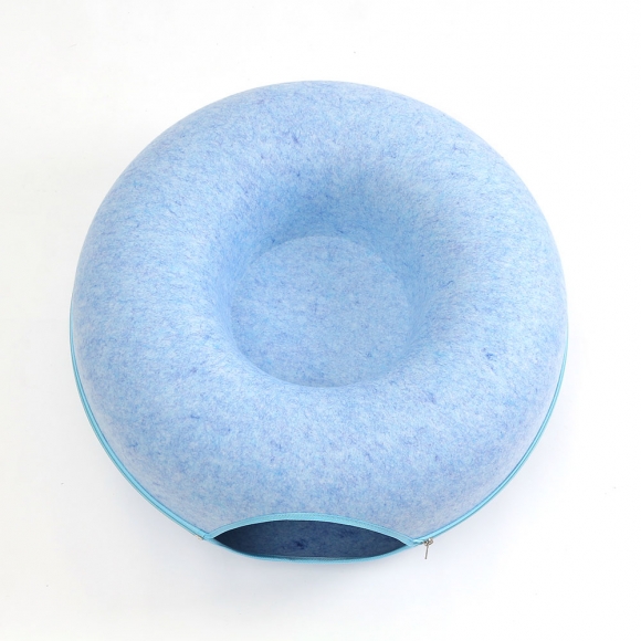 고양이 도넛 터널 숨숨집(60cm) (블루)