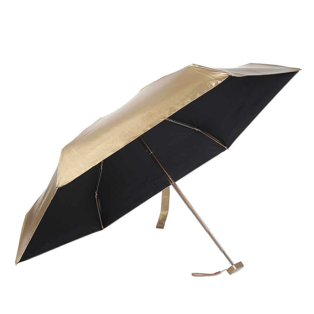Oce 화이바 암막 6단 초미니 우산겸 양산 골드 블랙 UV 자외선 차단 양산 초경량 휴대용 양산 비비드 칼라 우산
