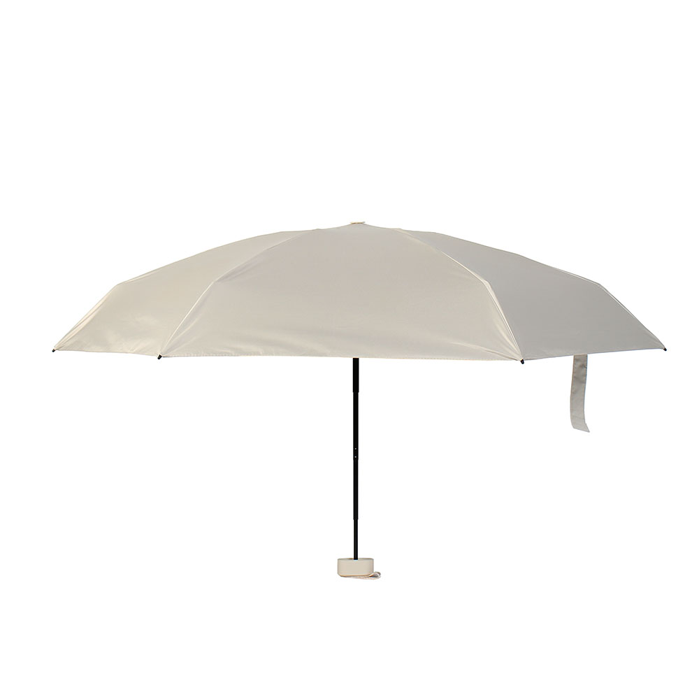 Oce 합금살 암막 6단 초미니 우산겸 양산 베이지 수동 양우산 가벼운 단우산 수동 접이식 우산