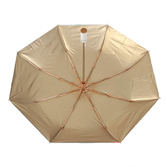 UV차단 3단 완전자동 양산겸 우산(잎사귀) (골드)