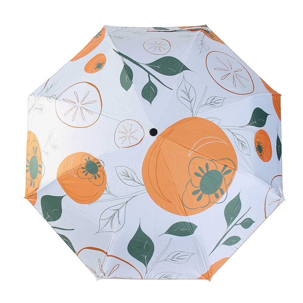 Oce 이쁜 3단 완전 자동우산 겸 양산 단감 골드 튼튼한 우양산 휴대용 자동우산 예쁜 양우산