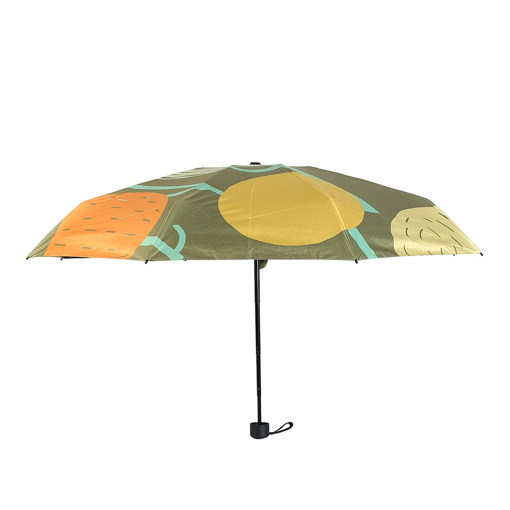 Oce 5단 이쁜 수동우산 겸 양산 카키 접이식  가벼운 단우산 UV 자외선 차단 양산 초경량 양우산