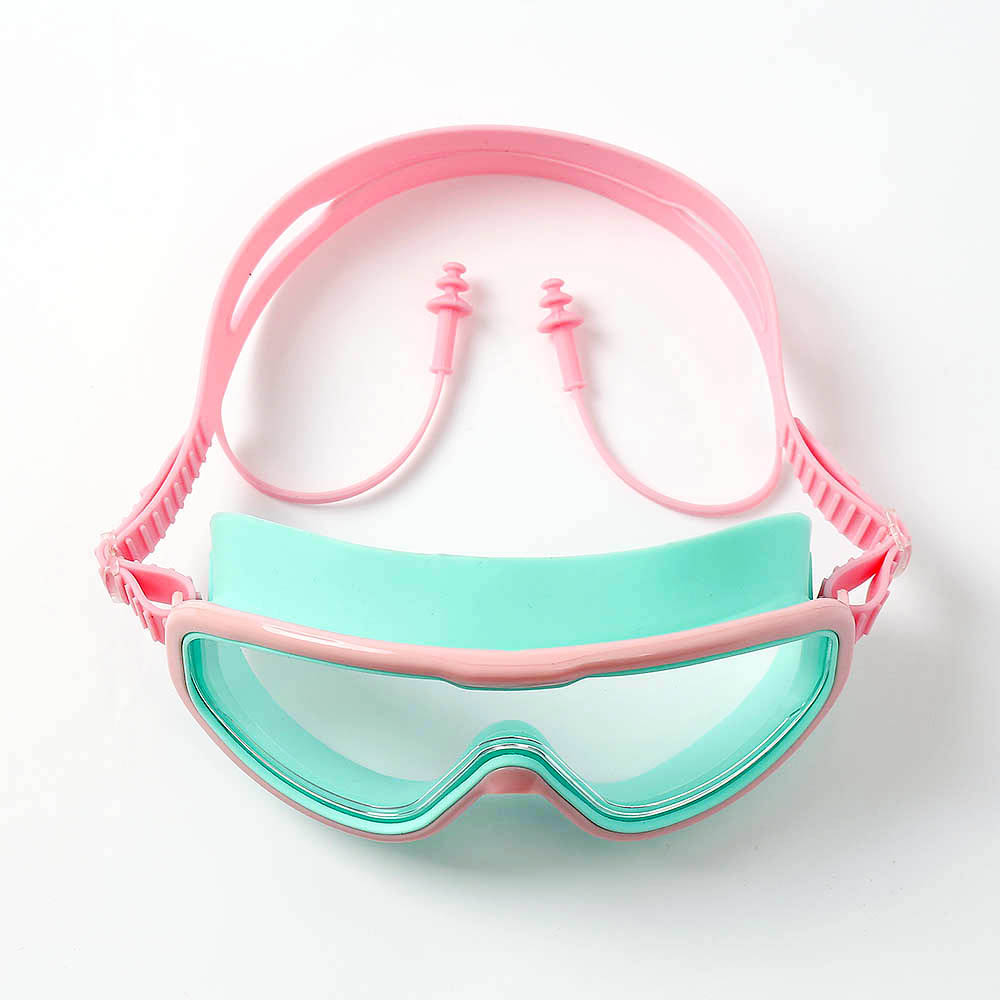 Oce 와이드 안티포그 고글 수경 민트핑크 비치 글래스 자외선차단 수영 안경 소프트 코걸이