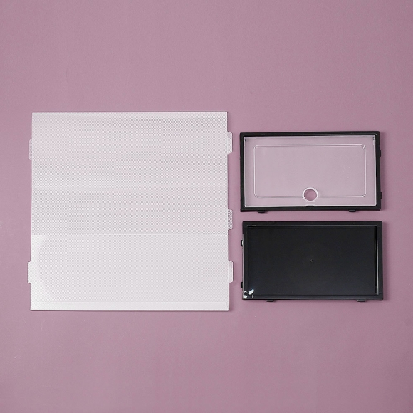 플립 투명 신발정리함 2p세트(블랙)