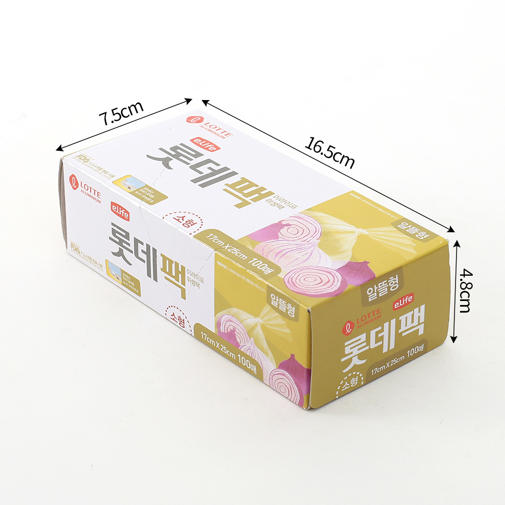 Oce FDA 국산 위생팩 100매소형 17x25cm 일회용 비닐봉투 국물팩 위생백