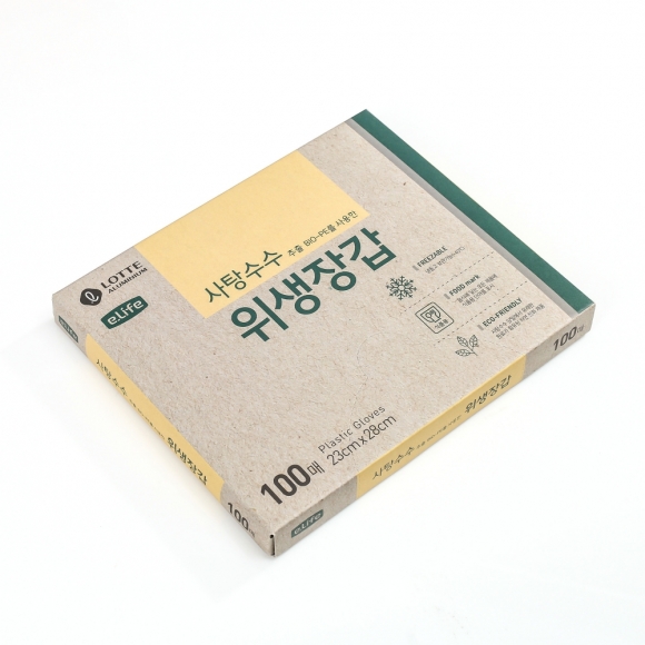 [이라이프] 사탕수수 추출 BIO-PE 위생장갑 100매입