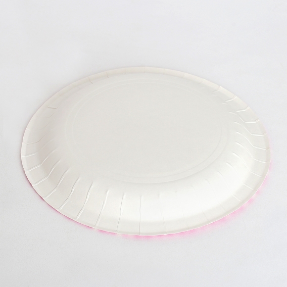 [이라이프] 컬러 종이접시 10개입(23cm) (핑크)