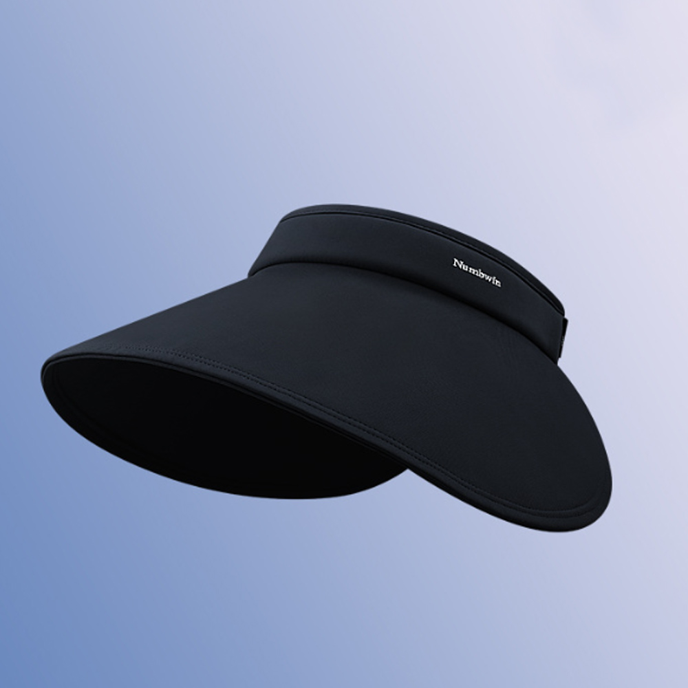 Oce 오버 접는 썬캡 자외선 차단 쿨모자 블랙 휴대용 접이식 조깅모 엄마 여자 모자 와이드 UV 썬캡