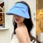 모던걸 리본 돌돌이 썬캡(블루)