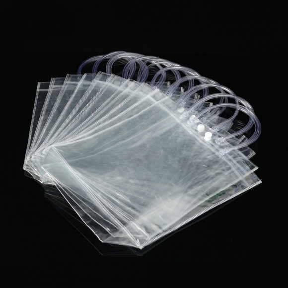 투명 PVC 쇼핑백 10p세트(25x25cm) 