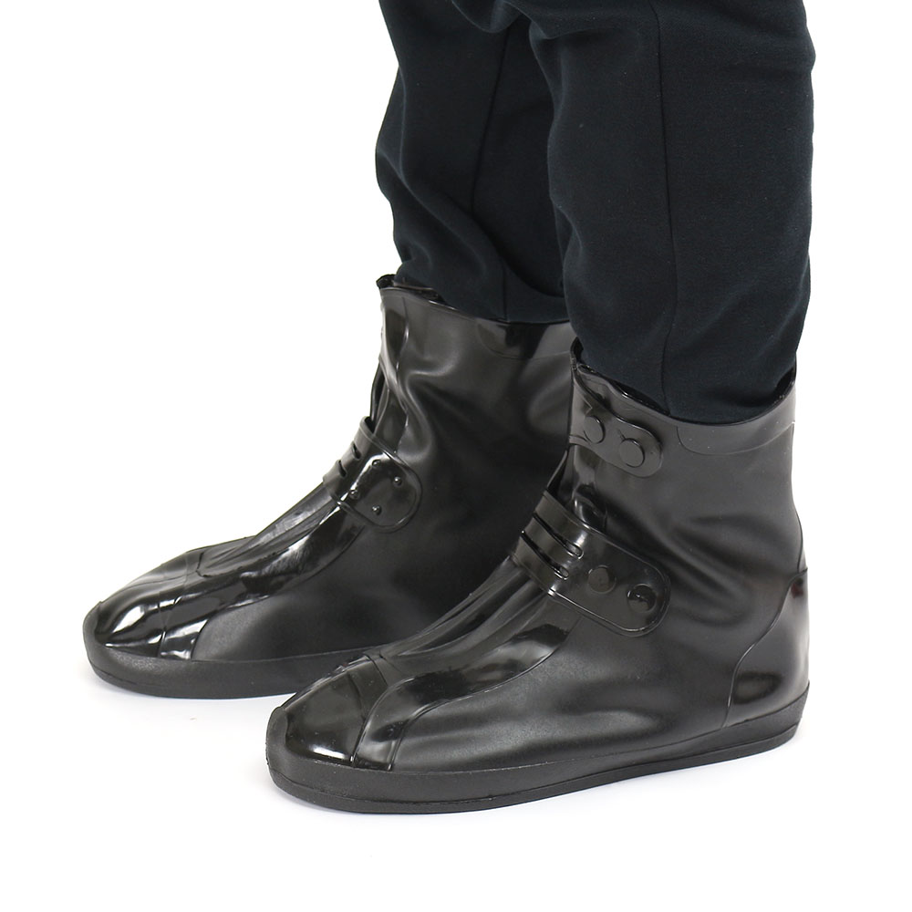 비올때 방수 신발 레인 커버 250-260 미들 블랙 비 오는날 발 우비 논슬립 방수화 위생화