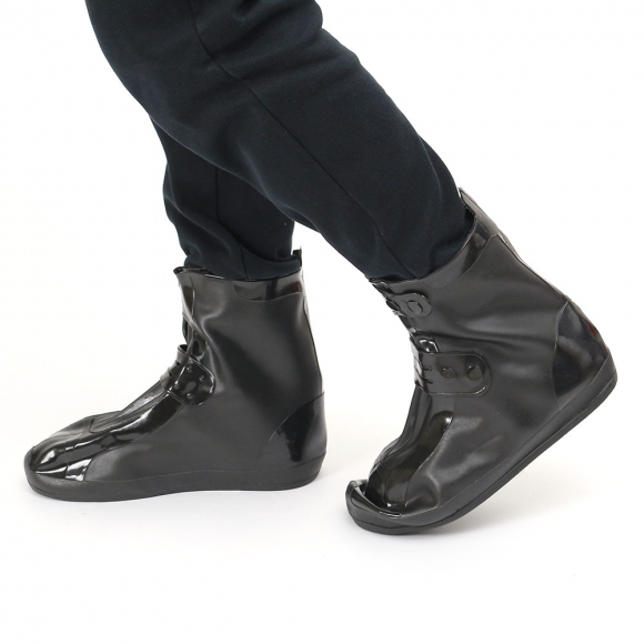 레이니 PVC 방수 신발커버(250~260mm) (미들/블랙)