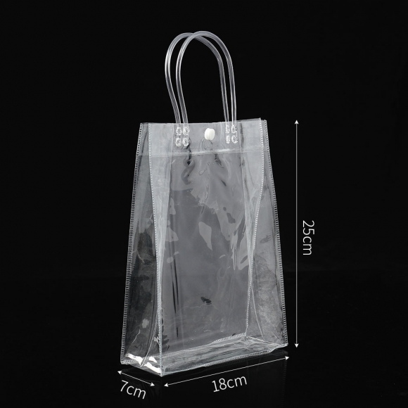 투명 PVC 쇼핑백 10p세트(18x25cm)