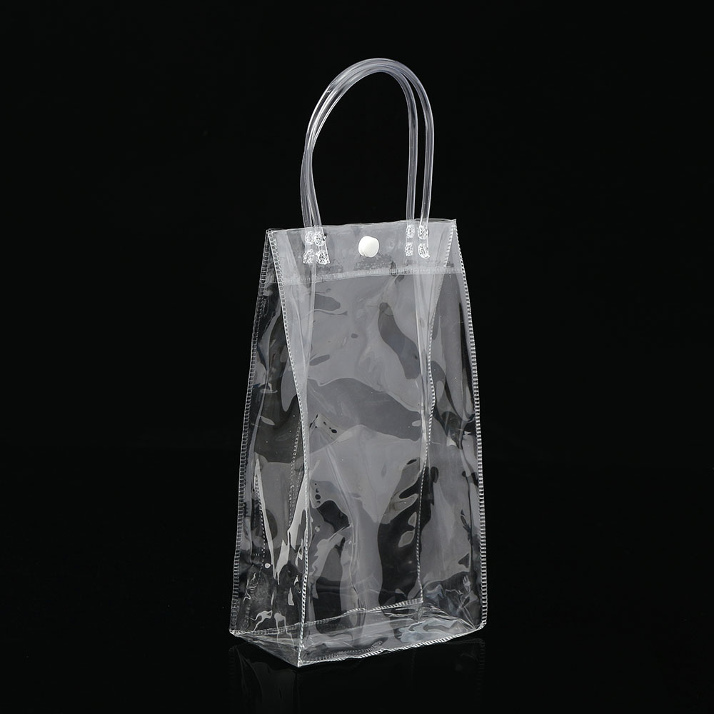Oce 예쁜 비닐 쇼핑백 구디백 10p 15x25 꽃 pvc 쇼핑백  포장 가방 비닐백 투명 긴 선물 백
