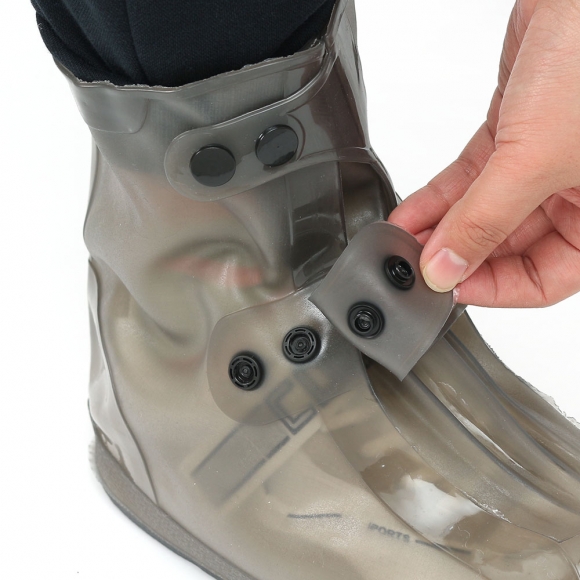 레이니 PVC 방수 신발커버(250~260mm) (미들/그레이)