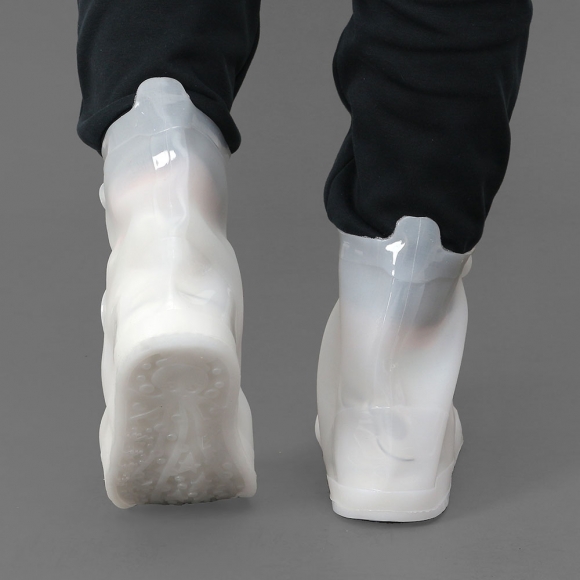 레이니 PVC 방수 신발커버(250~260mm) (미들/화이트)