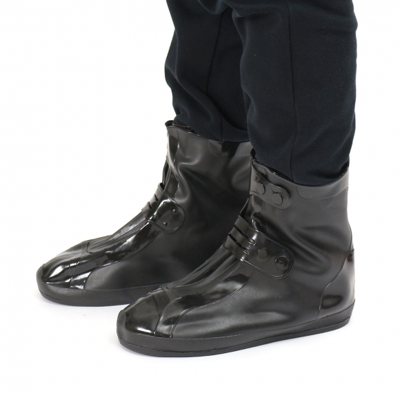 레이니 PVC 방수 신발커버(280~290mm) (미들/블랙)
