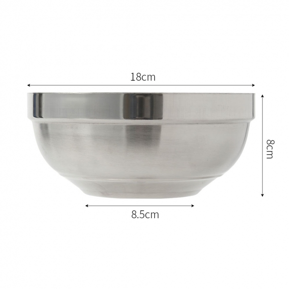 [쿠킹홈] 온더 이중스텐 그릇 2p세트(18cm)