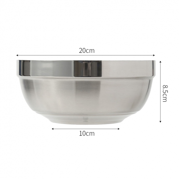 [쿠킹홈] 온더 이중스텐 그릇 2p세트(20cm)
