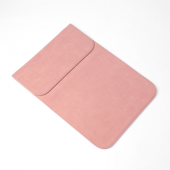 맥씬 노트북 가죽 슬리브 파우치(14.1/15.4형) (세로형) (핑크) 