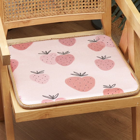 논슬립 딸기무늬 쿠션 방석