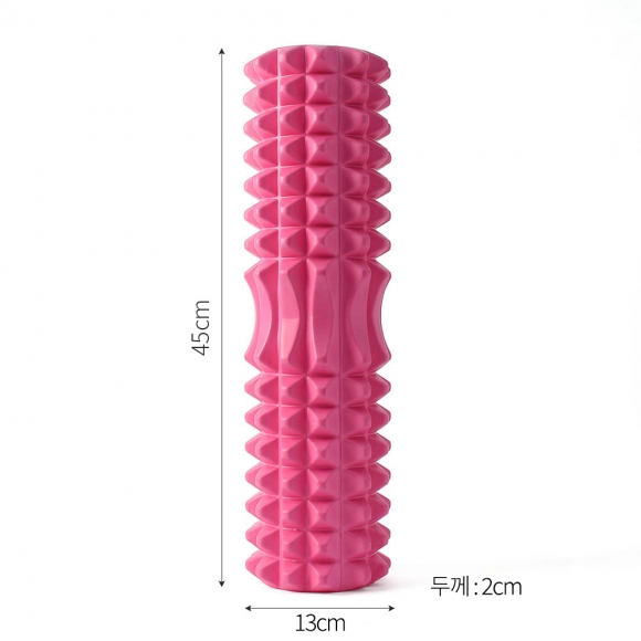 바디라인 지압 마사지 폼롤러(45cm) (핑크)