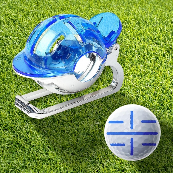 클립형 골프 볼라이너+펜세트(블루)