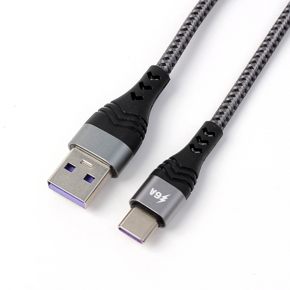 스피드 USB-A to C타입 고속충전케이블(3M) (그레이)
