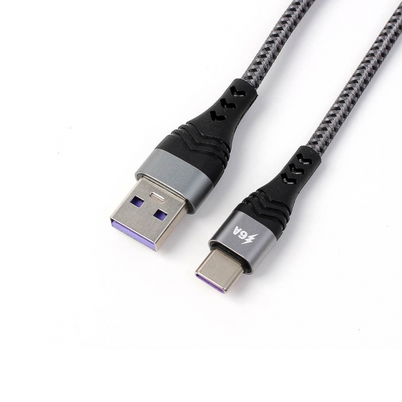 스피드 USB-A to C타입 고속충전케이블(3M) (그레이)