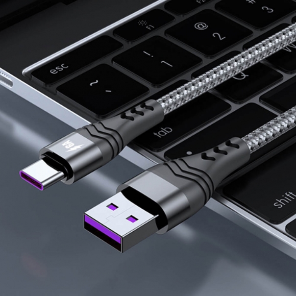 스피드 USB-A to C타입 고속충전케이블(3M) (블랙)