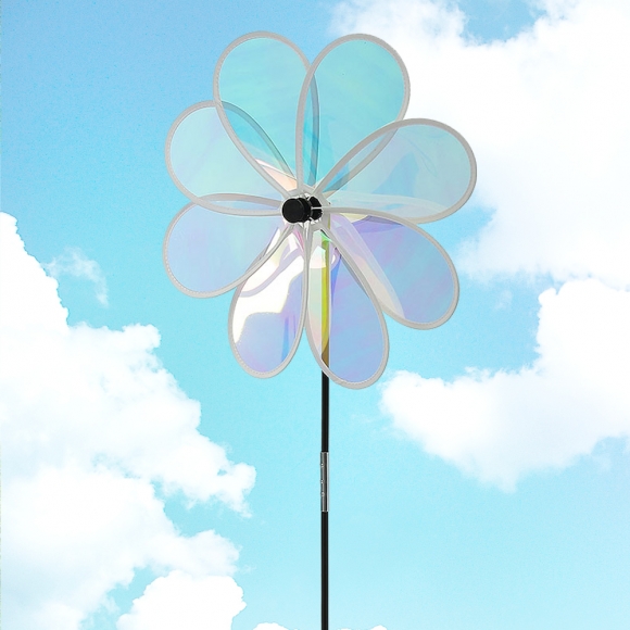 홀로그램 플라워 바람개비(77cm)