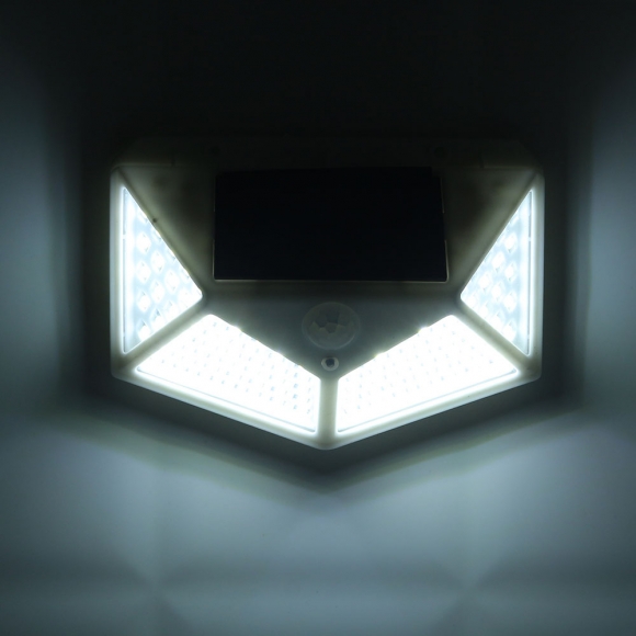 LED 동작감지 센서 태양광 벽등 2p세트(화이트)