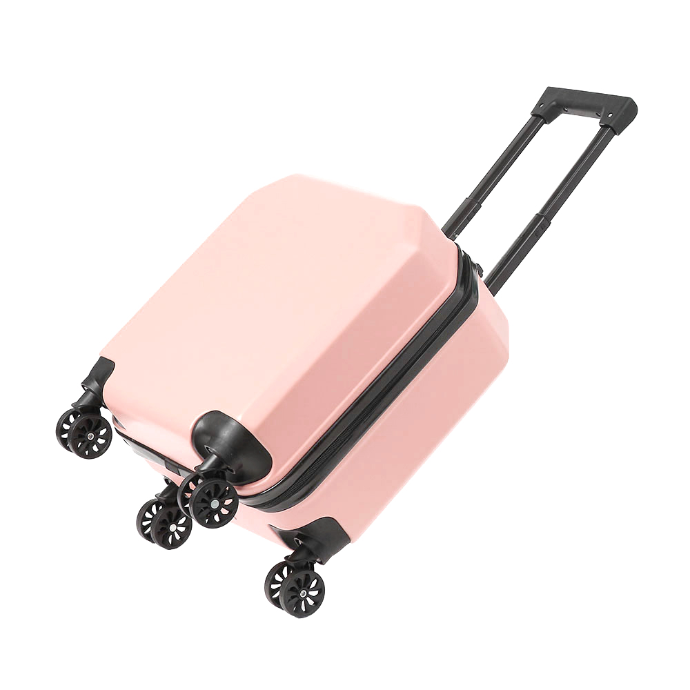 Oce 비비드 미니 여행 트렁크 캐리어 18형 핑크 portmanteau 튼튼한 끄는 바퀴 가방 하드 케리어