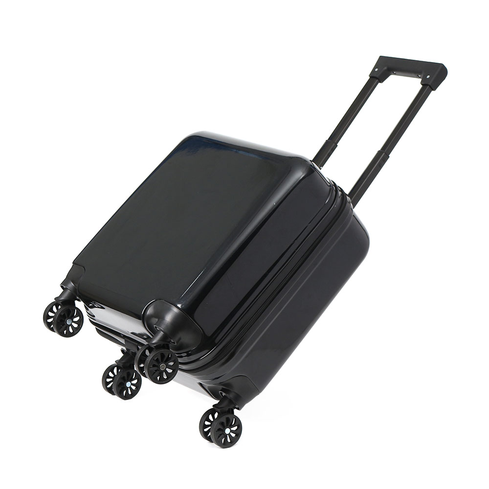 Oce 튼튼한 미니 여행 트렁크 캐리어 18형 블랙 공항 캐리어 튼튼한 끄는 바퀴 가방 트래블 백