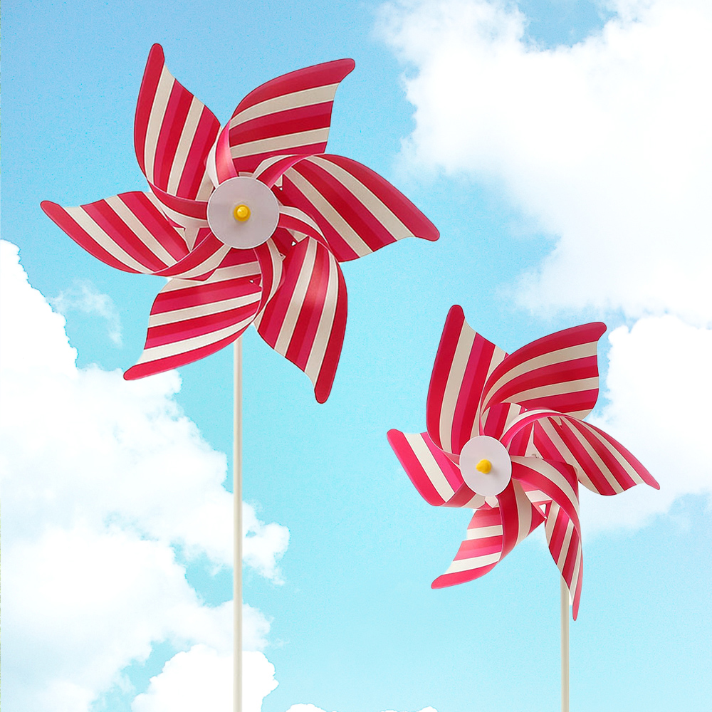 Oce 아트 왕바람개비 만들기 재료 10p 핑크 공원 파크 PINWHEEL 개업식 행사 용품 이벤트 축하 꾸미기