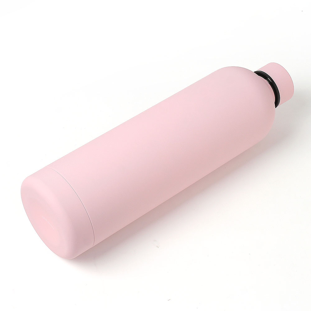 Oce FDA 실리콘 텀블러 예쁜 보온병 750ml 핑크 진공병 진공 물병 휴대용 텀블러