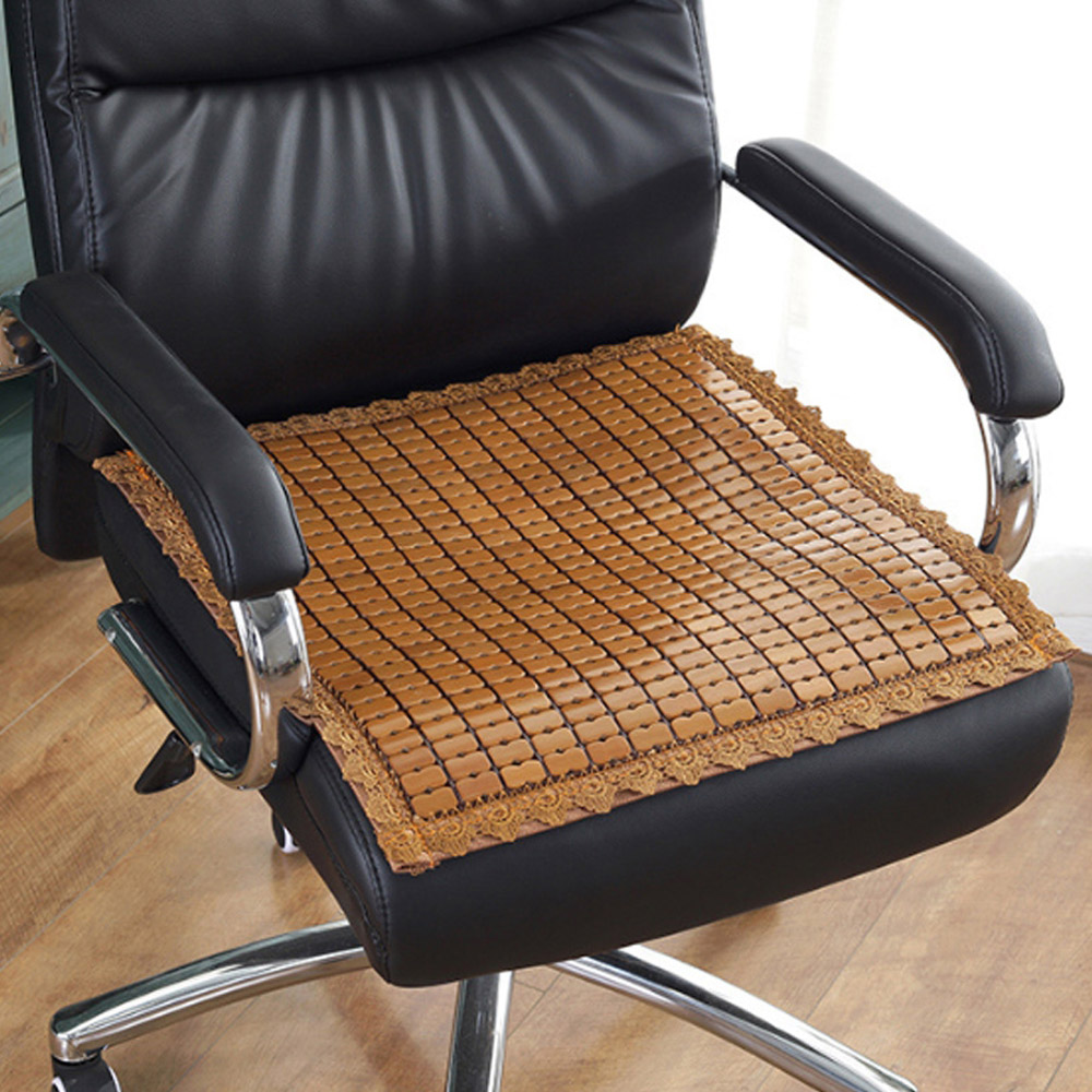 Oce 대나무 의자 매트 사각 소형 러그 레이스 카 체어 매트  식탁 의자 패드 깔판  소형 대자리