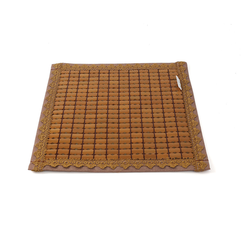 Oce 대나무 의자 매트 사각 소형 러그 레이스 카 체어 매트  식탁 의자 패드 깔판  소형 대자리