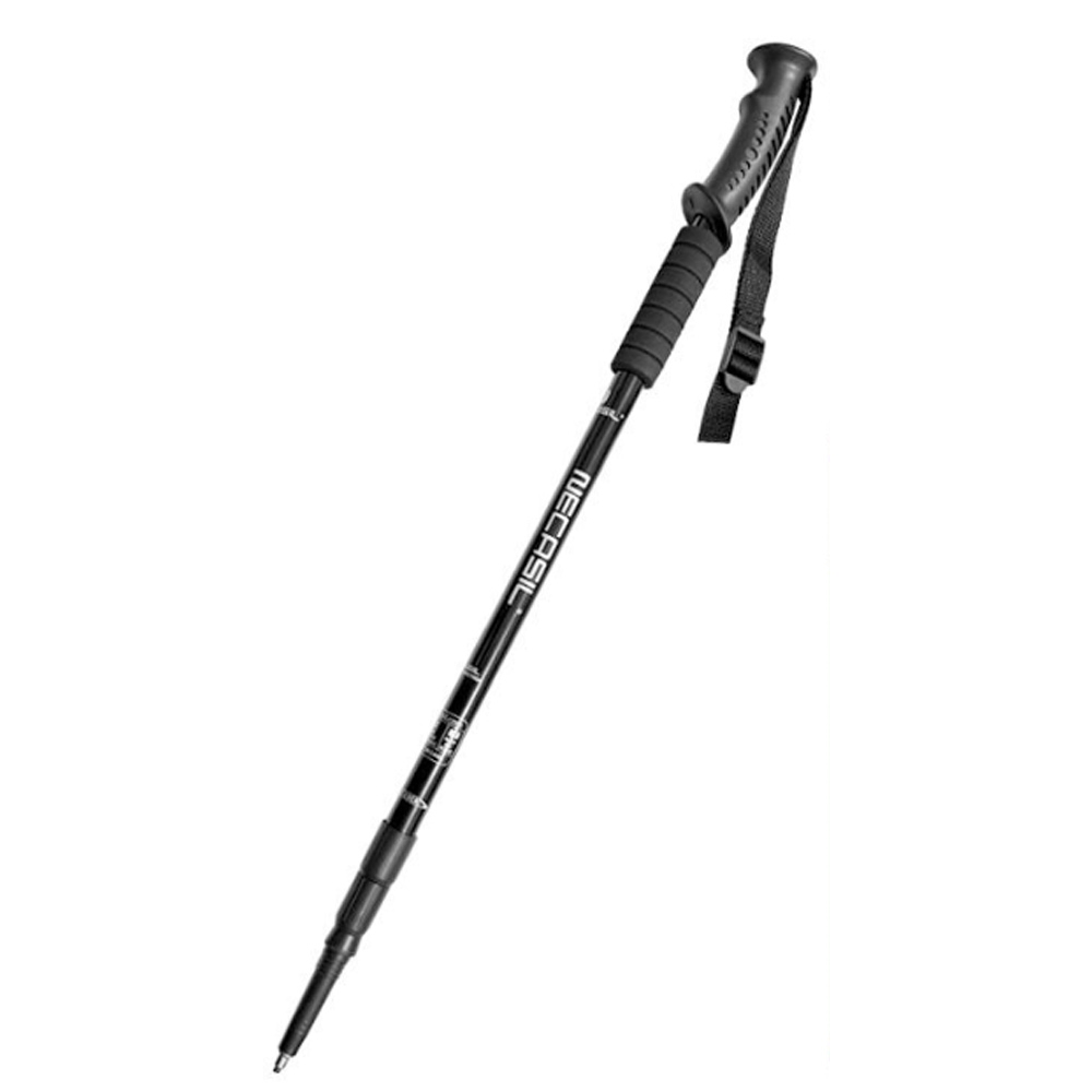 Oce 충격방지 접이식 경량 등산 지팡이 135cm 블랙 도보 워킹 스틱 산행 지팽이 트래킹 스틱