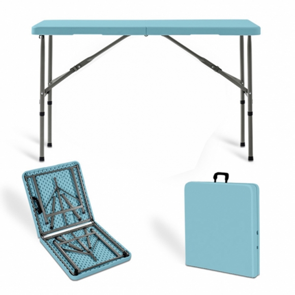 사각 접이식 테이블(122cmx60cmx74cm) (블루)