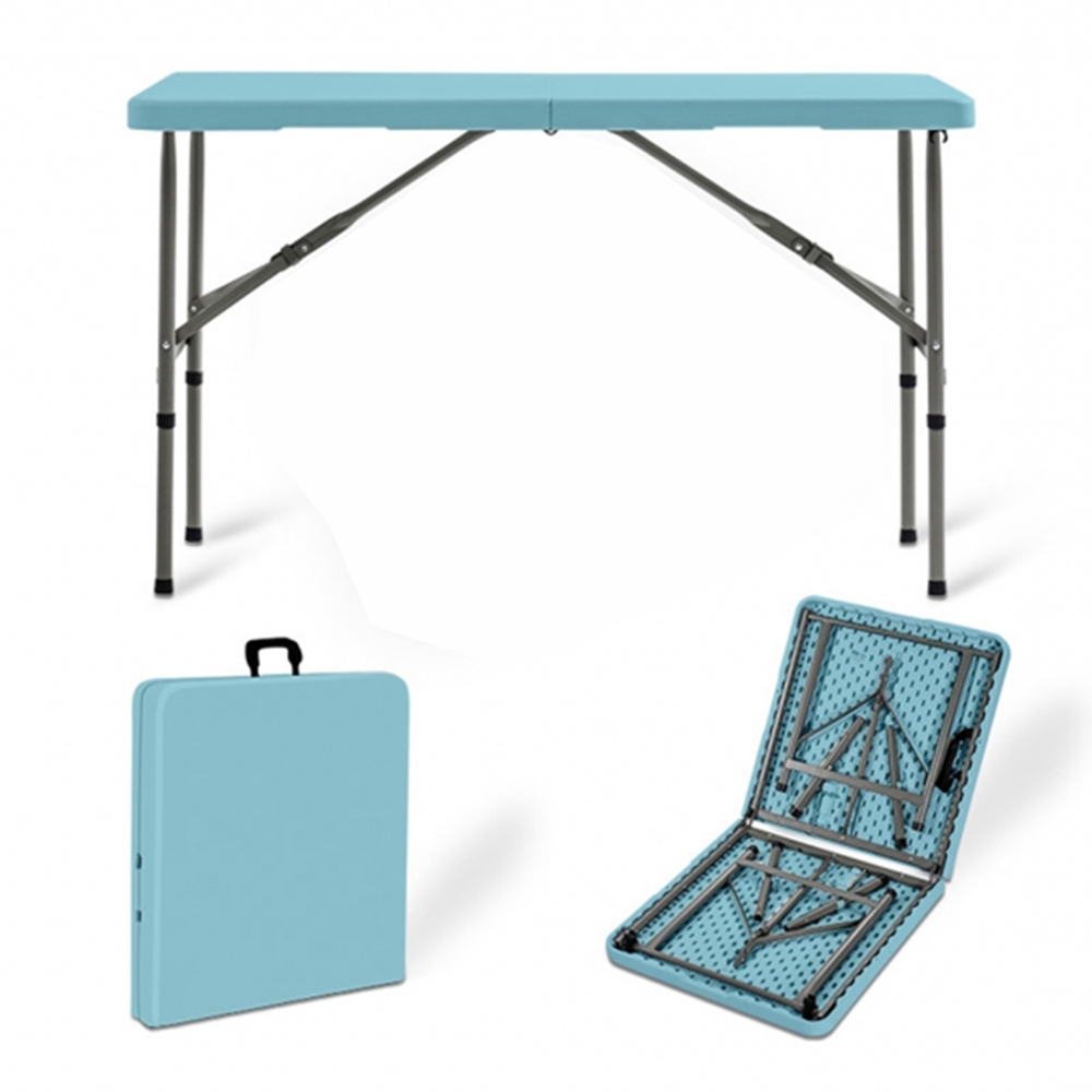 사각 접이식 테이블(122cmx60cmx74cm) (블루)