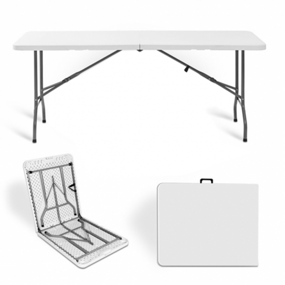 사각 접이식 테이블(153cmx72cmx74cm) (화이트)