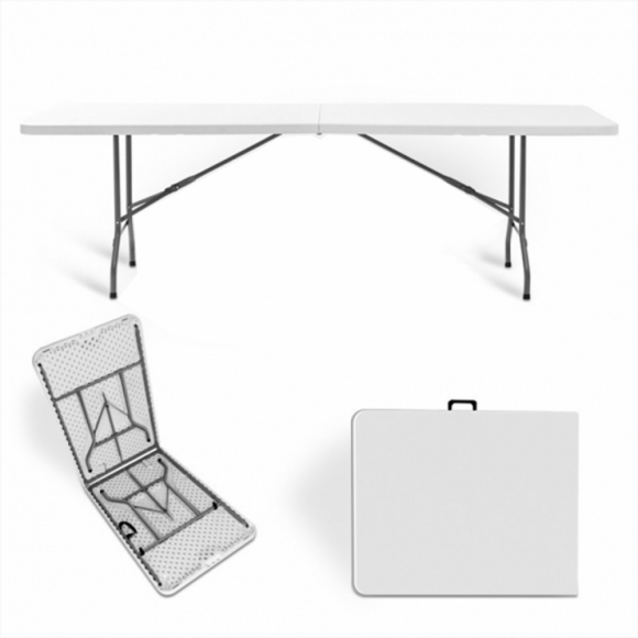 사각 접이식 테이블(181cmx74cmx74cm) (화이트)