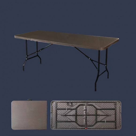사각 접이식 테이블(181cmx74cmx74cm) (브라운)