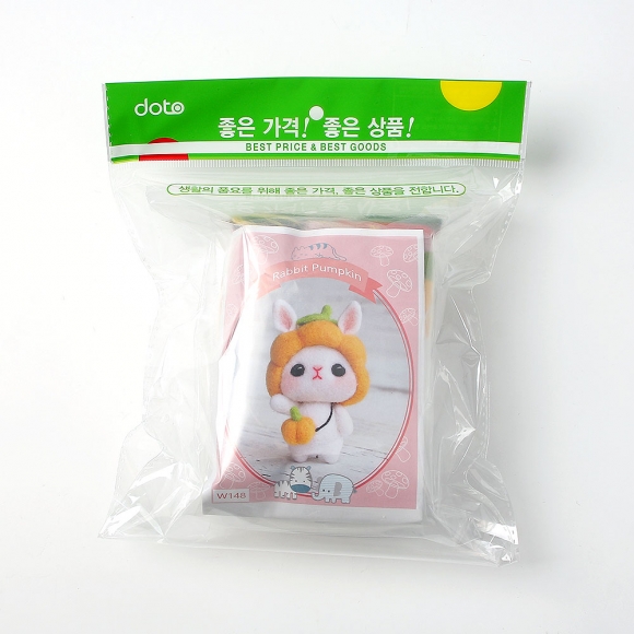 DIY 동물친구 양모펠트 키트(호박토끼)