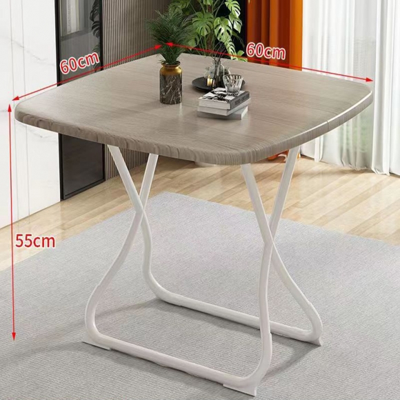 네모 접이식 테이블 60cm(우드)