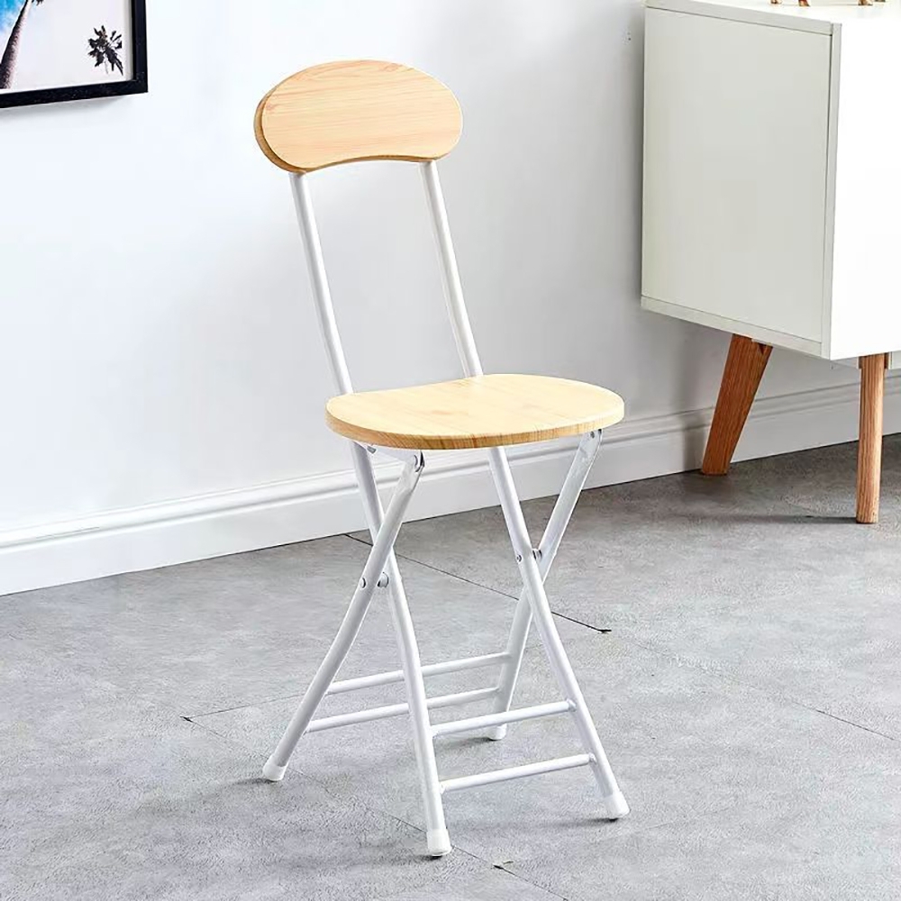 미니 접이식 의자 2p세트(네츄럴+화이트)